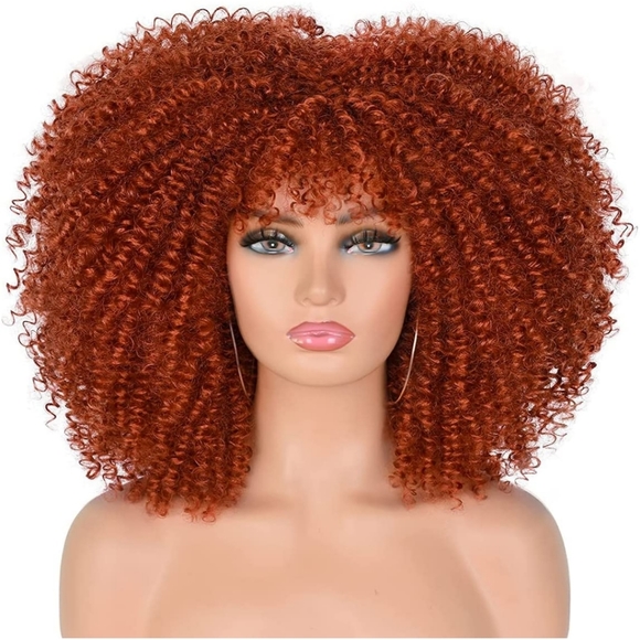 COPY - Blooming Hair 14"Coper Red Curl Wig